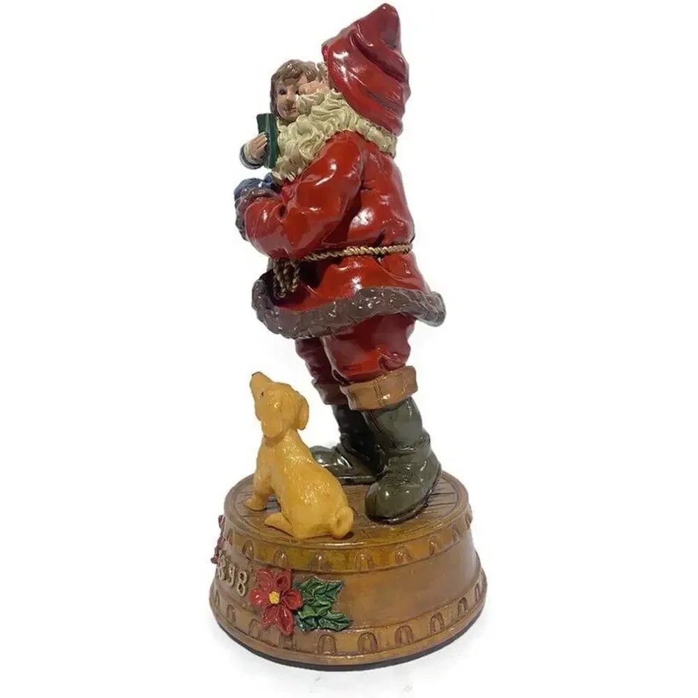 Home for the Holidays Visions of Santa 1898 Resin Santa Musical Figure 10